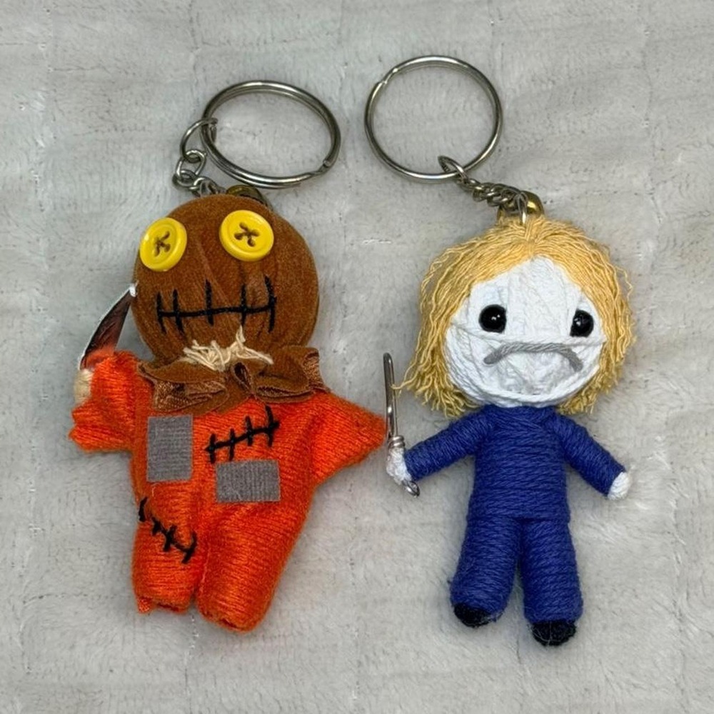 Freddy Krueger Jason Voorhees Horror Voodoo Doll Keychains Slasher Halloween